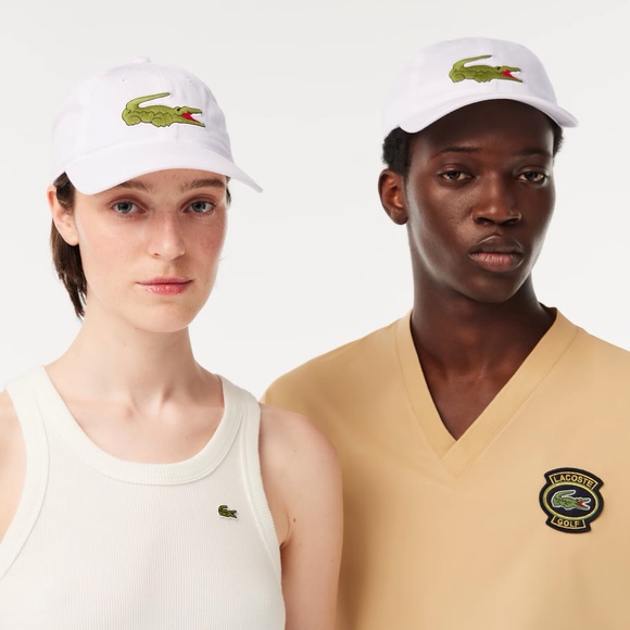 Lacoste Adjustable Cotton Twill Cap White - Picture 7 of 7